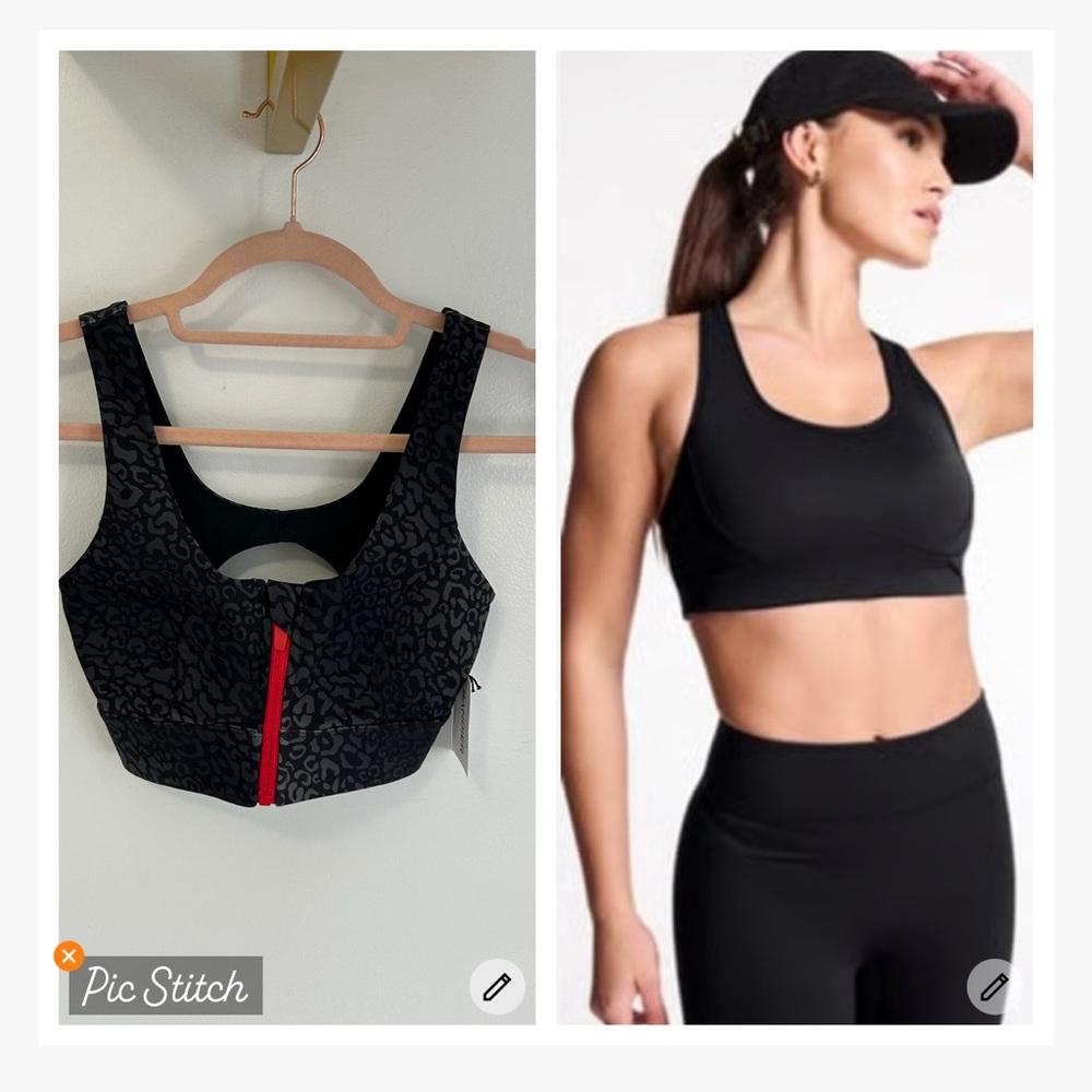 Bandier All Access Decibel High Impact Bra Snow Leopard
